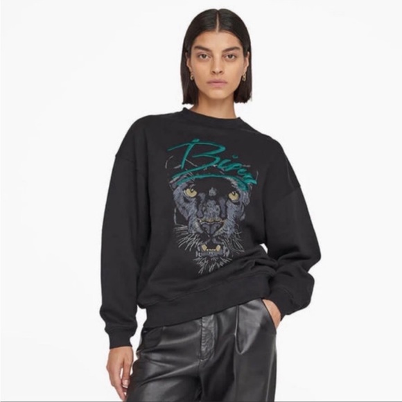 Anine Bing  Kenny panther sweatshirt - Picture 2 of 13